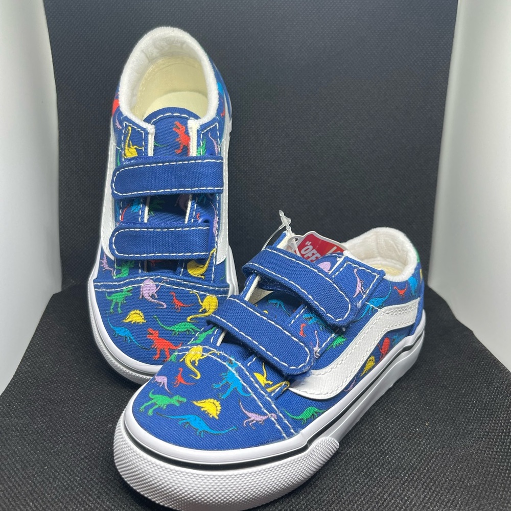Vans Kids' Blue Dinosaur Sneakers